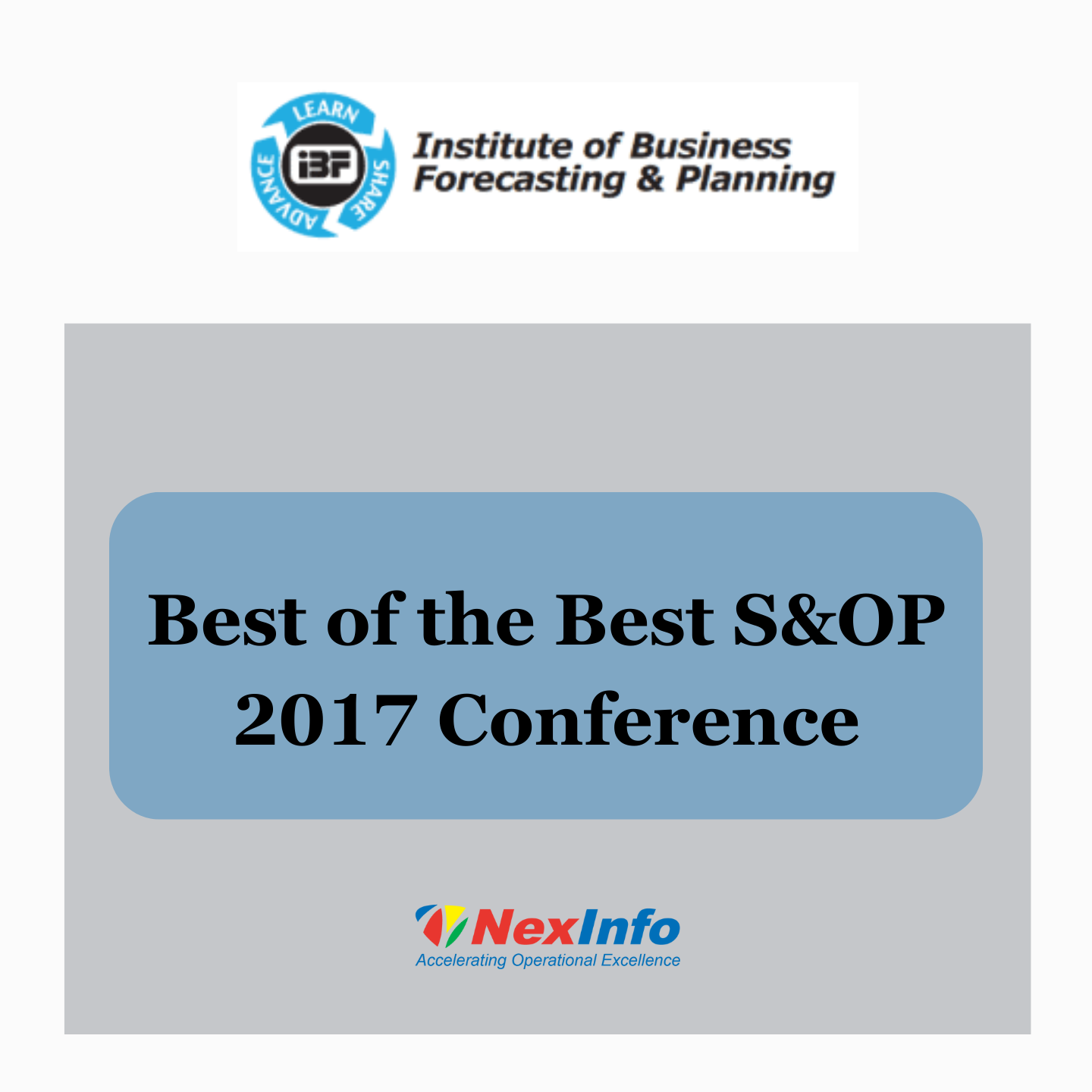 Best of the Best S&OP 2017 Conference